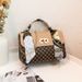 Women's Printed Square Crossbody Bag - Small Shoulder Purse With Chain Strap For Women_viptrois.com