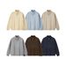 Nordmann 001 Jie Zhan Men's Clothing | Half-Zip Turtleneck Sweater 25 Winter New Vintage Street Style Old Money Loose Casual Top_viptrois.com