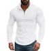 2025 American Retro Autumn And Winter Long-sleeved Men's Half-zipper Small Checkered Casual Stand-up Collar Long-sleeved Sweater_viptrois.com