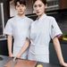 Men's Clothing Chef Work Clothes Short Sleeve Summer Thin Breathable Catering Fast Food Restaurant Hot Pot Restaurant Hotel Back Kitchen Fashionable_viptrois.com