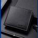Slim Men's Wallet, Men's Wallet, Pocket Money, Short Horizontal Two-fold Wallet, Men's Leather Folder_viptrois.com