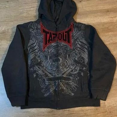 Y2K Skeleton Zipper Hoodie 90s Retro Pattern Printed Zipper Top L Sweatshirt_viptrois.com