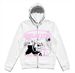 Street Hip Hop Gothic Y2K Black Zipper Hoodie 2022 Rock Harajuku Jacket Sweatshirt For Women_viptrois.com