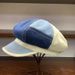 Blue Denim Spliced Classic 8 Panel Newsboy Cabbie Suitable For Both Men And Women Octagonal Hat_viptrois.com