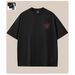 Men's Clothing Cotton Short Sleeved T Shirt Embroidery Loose Large Size T-Shirts_viptrois.com