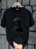 【DORAE】2026 Breathable T-shirt (Eco Cotton) White (3D "Hooded Shadow" Print & Contrast Accent) – Pioneer Style For Weekend Getaway_viptrois.com