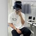 Cole Buxton's niche minimalist fashion label CB letter printed men's and women's OS short sleeved T-shirt_viptrois.com