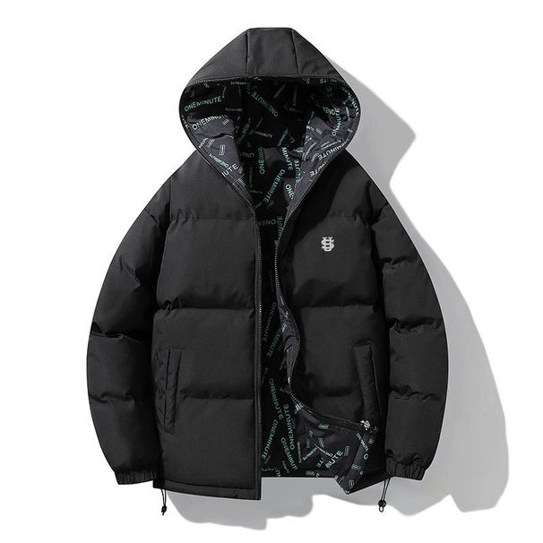 Men's Clothing Cotton Padded Jacket European And American Autumn And Winter Jacket US Embroidery Men's Cotton Padded Jacket Thickened Puffer Jacket_viptrois.com