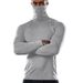 New Solid Color Modal T-shirt High Neck Long Sleeve Autumn/Winter Bottom Shirt Men's Knitted Pullover_viptrois.com