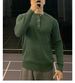 New Henry Collar Sweater Men's Door Neck Long Sleeved Knitted Sweater_viptrois.com