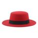 Classic retro children's flat top hat woolen small head circumference baby hat photography photo solid color gentleman hat_viptrois.com