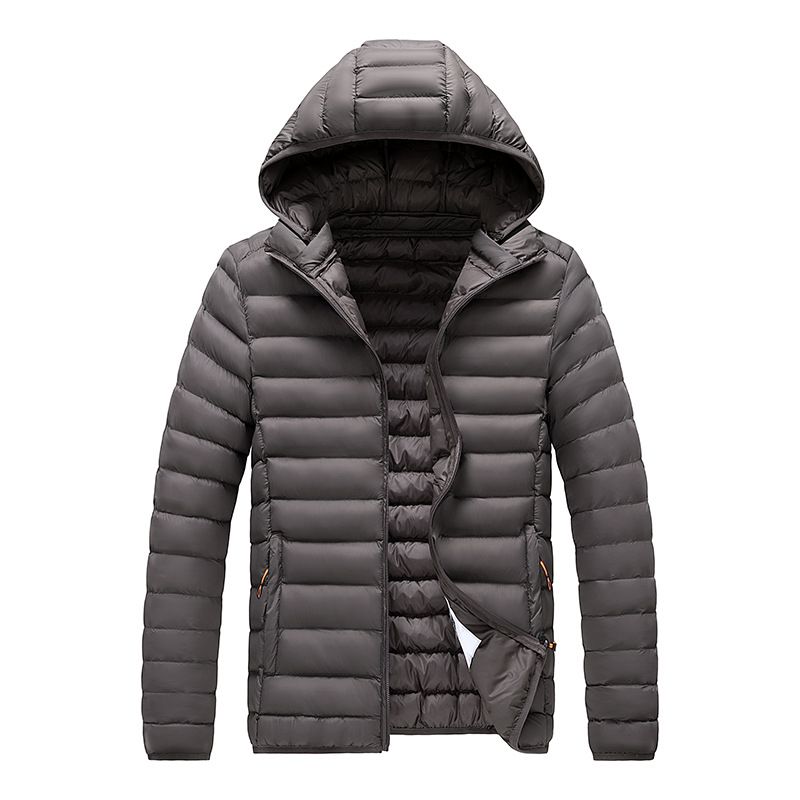 Rib Clothes, Cotton-padded Clothes, Men's Removable Hats, Slim-fitting Piled Thickened Tops, Jackets._viptrois.com
