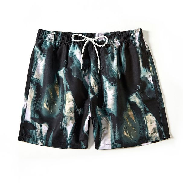 Men's Shorts Triangle Nets Without Geometric Patterns Printed Beach Pants_viptrois.com