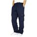 "Men's Tactical Cargo Pants With 6-Pocket Design - Breathable Stretch Work Pants For Outdoor Hiking & Daily Wear (Black/Gray)"_viptrois.com