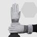 Women's Winter Wool Gloves Thickened Plus Velvet Warm Fashion Cashmere Autumn and Winter Girls Fingertip Flip Cover Touch Screen_viptrois.com