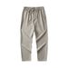 Men's Clothing Retro Striped Cropped Pants Casual Slim Comfortable High End Skinny Pants_viptrois.com