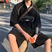 Men's Clothing Suit Men's Sports And Leisure Ins Style Handsome Retro Versatile Trendy Student Loose Two Piece Set_viptrois.com