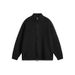 Korean-Style Stand Collar Cardigan – Dual-Zip Slim Fit Knit Sweater For Men (Anti-Pill Polyester Blend, Jacquard Detailing, M-3XL)_viptrois.com