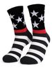 New American Flag Independence Day gift printed cotton men's and women's mid-tube socks_viptrois.com