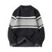 Men's Plush Rabbit Hair Sweater | Oversized Soft Knit Pullover | Winter Warm Mohair-like Texture (White, Black, Dark Grey, Light Grey)_viptrois.com
