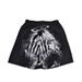 Men's Dark Themed 3D Printed Shorts Hip Hop Style Loose Fit Sporty Street Style Five Point Pants_viptrois.com