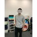 American Black Front Shoulder Short-sleeved T-shirt Men's Summer Cleanfit Short-sleeved Trendy Brand Bottom Threaded Collar Top_viptrois.com