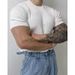 Men's Clothing Business Mature Style Men's Polo Short Sleeved Summer New Lapel Button Slim Knit Sweater_viptrois.com