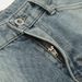 Men's Clothing Reverse Wear Workwear Design Denim Five Point Pants High Street Trend Niche Personality Washed Straight Shorts_viptrois.com