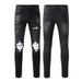 Men's Clothing Fashion Brand Men And Women's Casual Pants American Retro Washed Hole Jeans Men's Pants Men's Hole Jeans 1343_viptrois.com