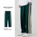 2023 Men's Casual Korean Version Men's Loose Fitting Straight Leg Spring And Autumn Trend Sports Versatile Three Bar_viptrois.com