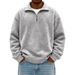 2026 Autumn And Winter New Hot Selling Eco-Friendly Fabric Boys Versatile Athleisure Fashion Half Zipper Stand Collar Long Sleeve Sweatshirt_viptrois.com