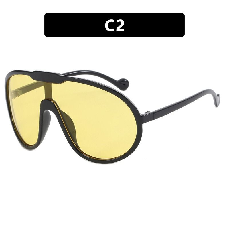 Unisex Toad Sunglasses Big Frame Integrated Sunglasses Outdoor Windproof Sunglasses Street Shooting_viptrois.com
