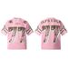 Men's Clothing Letter Print Short Sleeved T Shirt Versatile Terry Cloth Splicing Mesh Cloth Top_viptrois.com