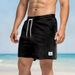 Men's Clothing OOTD Feel Waist Pants Summer Corduroy Shorts Half Length Beach Pants Men's Thin_viptrois.com