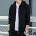 Men's Clothing Hooded Sweatshirt Autumn And Winter Cardigan Thin Sports Zipper Top Loose Large Size Casual Student Jacket_viptrois.com