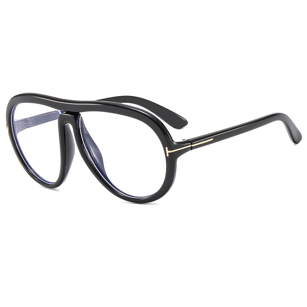 Men's Sunglasses Fashion Large Frame T Shaped Frog Mirror Pilot Sunglasses Trendy Retro Sunscreen Visor_viptrois.com
