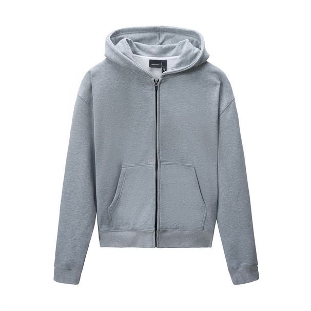 Autumn Winter Thin Fleece Sweatshirt Cardigan Loose Fit Sports Casual Men's Vibe Trendy Brand Hooded Zipper Jacket_viptrois.com