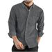 Men’s Clothing Autumn And Winter New Men's Long Sleeved Shirt Corduroy Lapel Button Loose Casual Jacket_viptrois.com