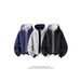 Unisex Zip-Up Hoodie – Oversized Open-Front Sweatshirt With Adjustable Hood (Black/Light Grey/Navy, Cotton-Blend, S-XXL, Relaxed Fit For Layering)_viptrois.com