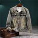 Pulse Spring Auumn Rero Denim For Men, Sylish Korean Version, Slim Fi, Trendy European And American Brand Moorcycle_viptrois.com
