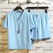 Men's Cotton Linen Short Sleeve Shirt And Shorts Set Chinese Style Loose Large Size Collar Shirt Summer Leisure Sports Two-Piece Suit_viptrois.com