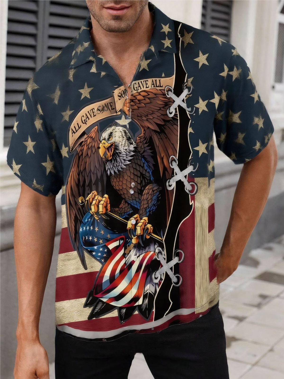 Men's 3D Print Short Sleeve Hawaiian Shirt - Breathable Stretch Fabric Resort Casual Shirt With Relaxed Fit_viptrois.com