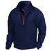 Nordmann European And American Cross-Border Men's New Stand Collar Half-Zip Tactical Sweatshirt Pullover Sports Training Long_viptrois.com