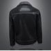 Men's Plus Size Faux Fur Lined Winter Jacket, Windproof Casual Coat With Thick Fleece Lining, Black Slim Fit Outerwear For Big & Tall_viptrois.com