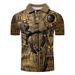 Polo Men's Shirt 3d Animal Print Summer Short Sleeve Street Fashion Cool Polo Shirt Men_viptrois.com