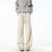 Men's Heavyweight Curved Trousers American Style Athletic Sweatpants Loose Fitting Wide Leg Casual Trousers Trendy for Autumn And Winter_viptrois.com