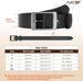 Women's Leather Belt For Jeans Dresses Trousers With Classic Pin Buckle, 3.8 Cm Width_viptrois.com