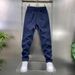 Men's Casual Pants Spring Autumn Solid Color Simple Versatile Jogger Lightweight Men's Bottoms_viptrois.com