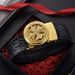 Automatic buckle belt for men with diamond buckle business casual belt for men_viptrois.com