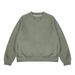 Autumn Winter New L‘oose Washed A-Sute Dyed Patchwork Fleece-Lined Crew Neck Sweatshirt_viptrois.com